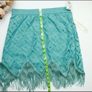 Wrangler Teal Tassel Skirt